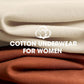 High Waisted Cotton Underwear for Women Ladies Lace Panties 4 Pack