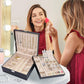 2 Layers Jewelry Box for Women -Black