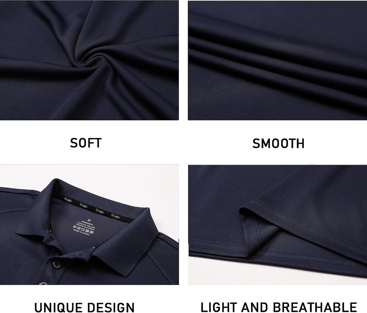 Men’S 1/3 Pack Polo Shirt Athletic Short Sleeve Golf Shirt