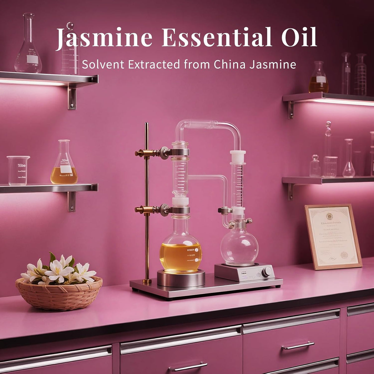 Jasmine Essential Oil for Diffuser, Hair & DIY Perfume