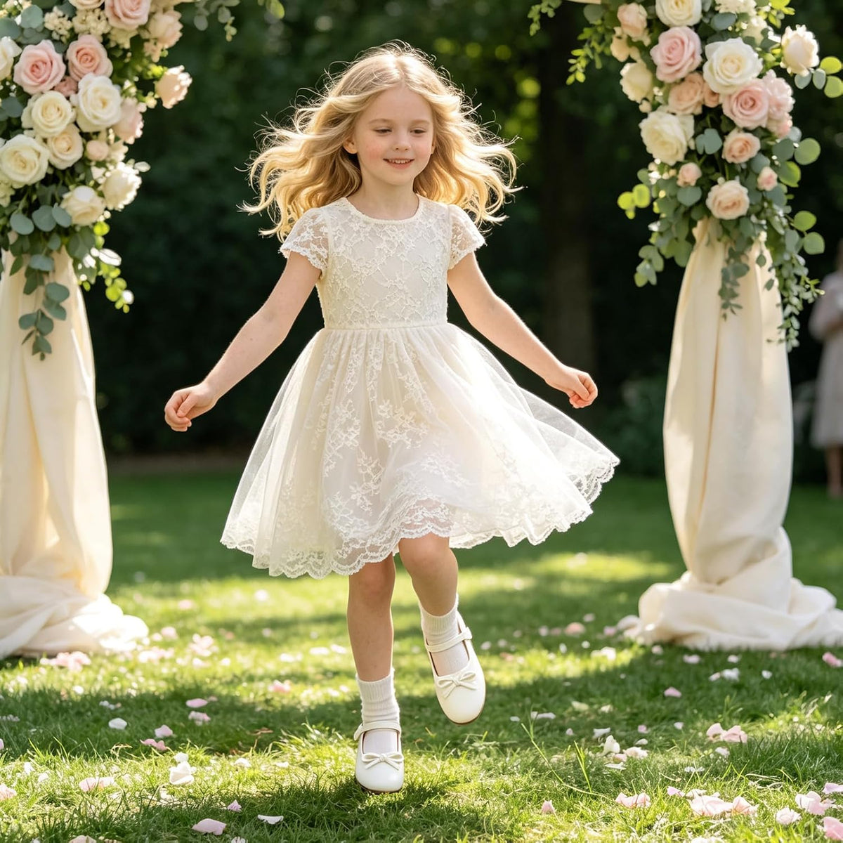 Girls Dress Shoes Mary Jane Flats for School Party Flower Girl