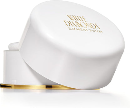 White Diamonds Body Powder with Puff for Women, 2.6 Oz