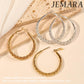 Sterling Silver Hoop Earrings Hypoallergenic Thick Silver Earrings