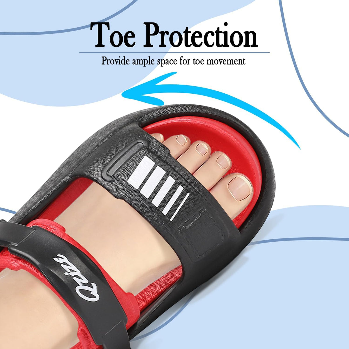 Kids Sandals Lightweight Comfortable Open Toe Slides for Boys Girls