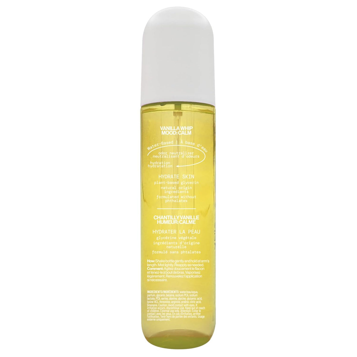 Vanilla Whip Body Mist for Women; Sweet Gourmand Hair and Body Fragrance Spray | Warm Sugar Almond Scent, Odor Neutralizing, Skin Hydrating | Clean Botanical Mist | Vegan, Phthalate-Free 5Oz