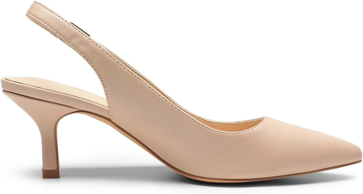 Women'S Kitten Slingback Heels Pumps