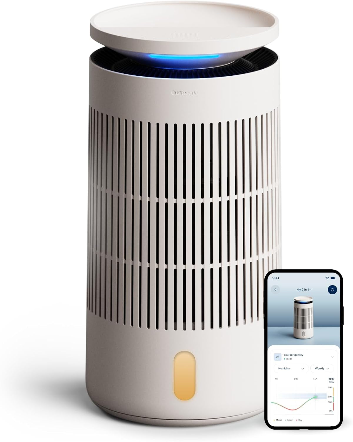 BLUEAIR Air Purifier + Humidifier for Homes up to 1,875 Ft², 2In1 Pro Dh5I