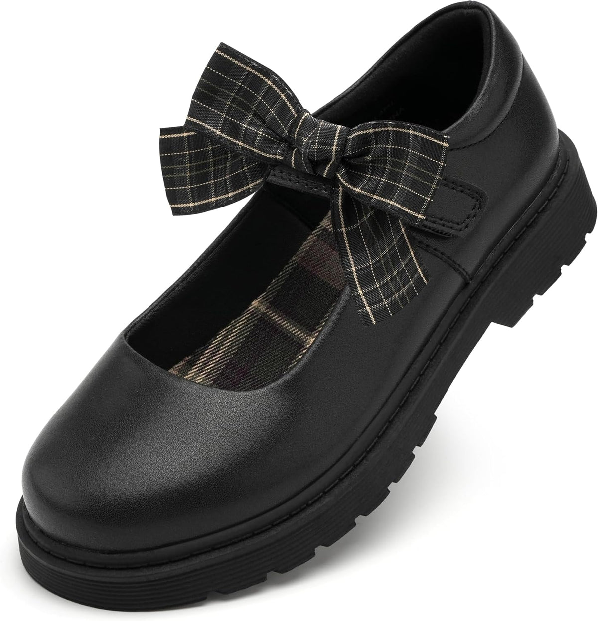 Girls School Shoes Mary Jane Bow Flats