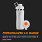 'Overtime' 22Oz Stainless Steel Water Bottle, Twist Cap, White