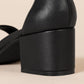 Women'S Two Strap Heeled Sandals with Adjustable Ankle Strap, Padded Memory Foam Insole