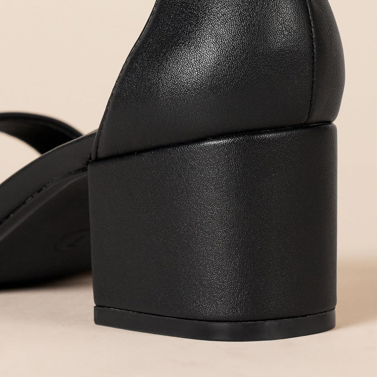 Women'S Two Strap Heeled Sandals with Adjustable Ankle Strap, Padded Memory Foam Insole