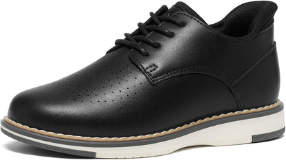 Boys Slip-On Dress Shoes, Kids Breathable Casual Oxford Sneakers