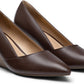 Women'S Low Wedge Heels Closed Toe Pumps Shoes