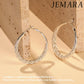 Sterling Silver Hoop Earrings Hypoallergenic Thick Silver Earrings