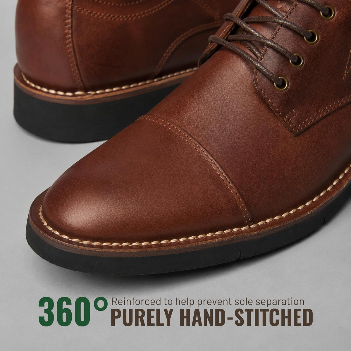 Genuine Leather Derby Shoes for Men