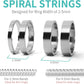 Ring Sizers for Loose Rings - 12Pack, 12 Sizes, Ring Guards for Women& Men Loose Rings, Invisible Resizer Design for Spacers & Tighteners, Fits Bands Width to 1Mm-8Mm