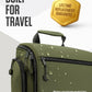 Hanging Travel Toiletry Bag, 18 Compartments - Forest Green