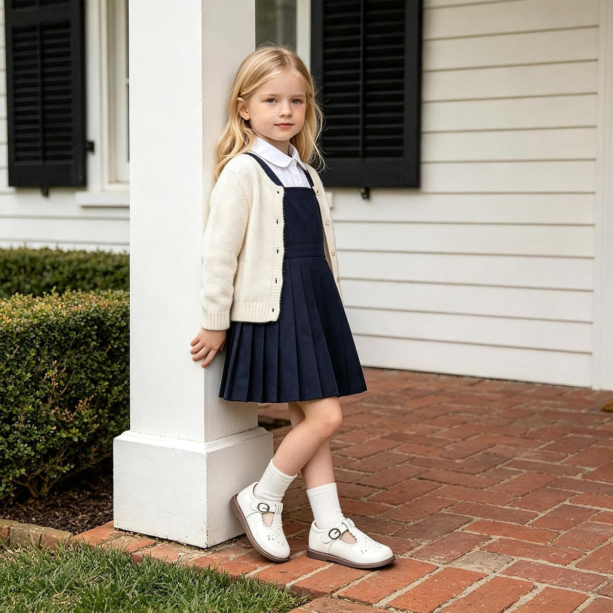 Wide Toe Box Toddler Mary Jane Dress Shoes Girl Ballet Flats