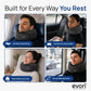 Memory Foam Travel Neck Pillow, 360° Support for Airplane & Car