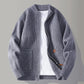 Men'S Knitted Ribbed Zip Cardigan