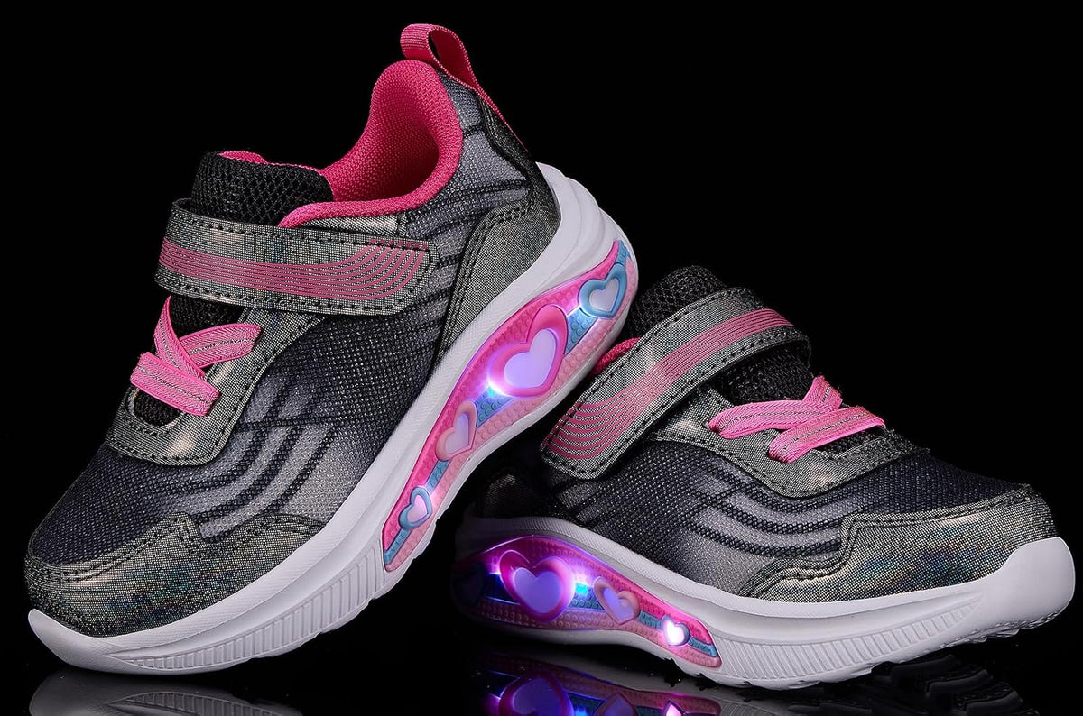 Toddler Girls Light up Shoes Kids LED Sneakers