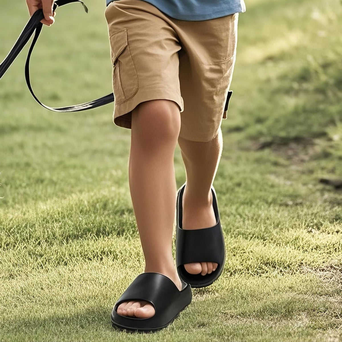 Kids Cloud Slides Boys & Girls, Pillow Slippers, Slip-On Summer Sandals