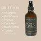 Luxury Linen and Room Spray - Home Signature Scent Honey Vanilla Room Fragrance Spray - Fragrant Fresh Linen Air Freshener for Bedding - Handmade in Texas - 4 Oz Glass Amber Bottle