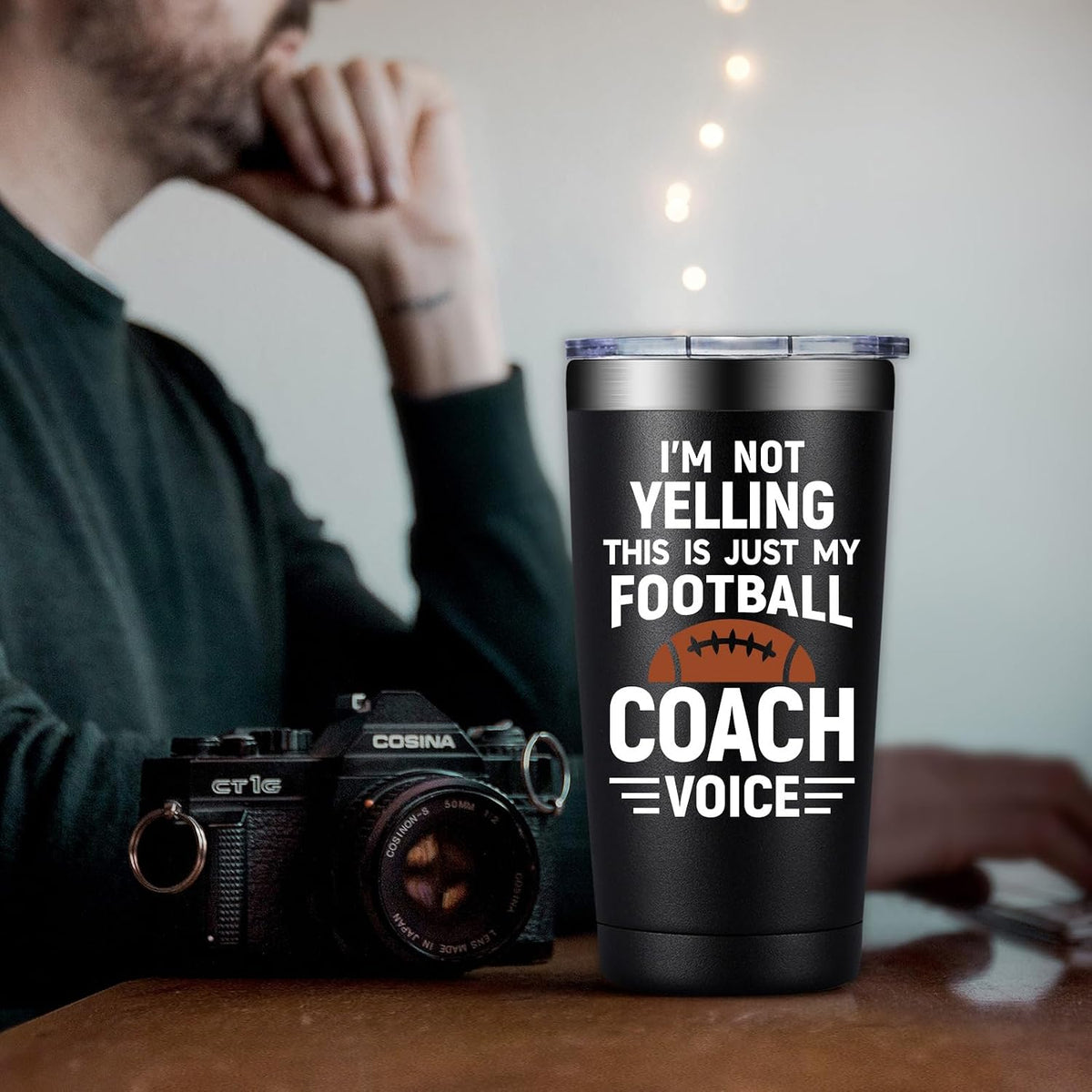 Football Coach Gifts for Men Women - 20Oz Coach Tumbler