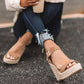 Women'S Platform Sandals Wedge Ankle Strap Open Toe Sandals