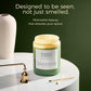 Bamboo Peony Scented Candles for Home, Large 19.4Oz Organic Soy Wax