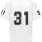 Men'S No Name Football Jersey #1#11#26#31 White Stitched