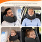 Airplane Travel Neck Pillow for Sleeping, 3D-Eye Mask & Earplugs Kit