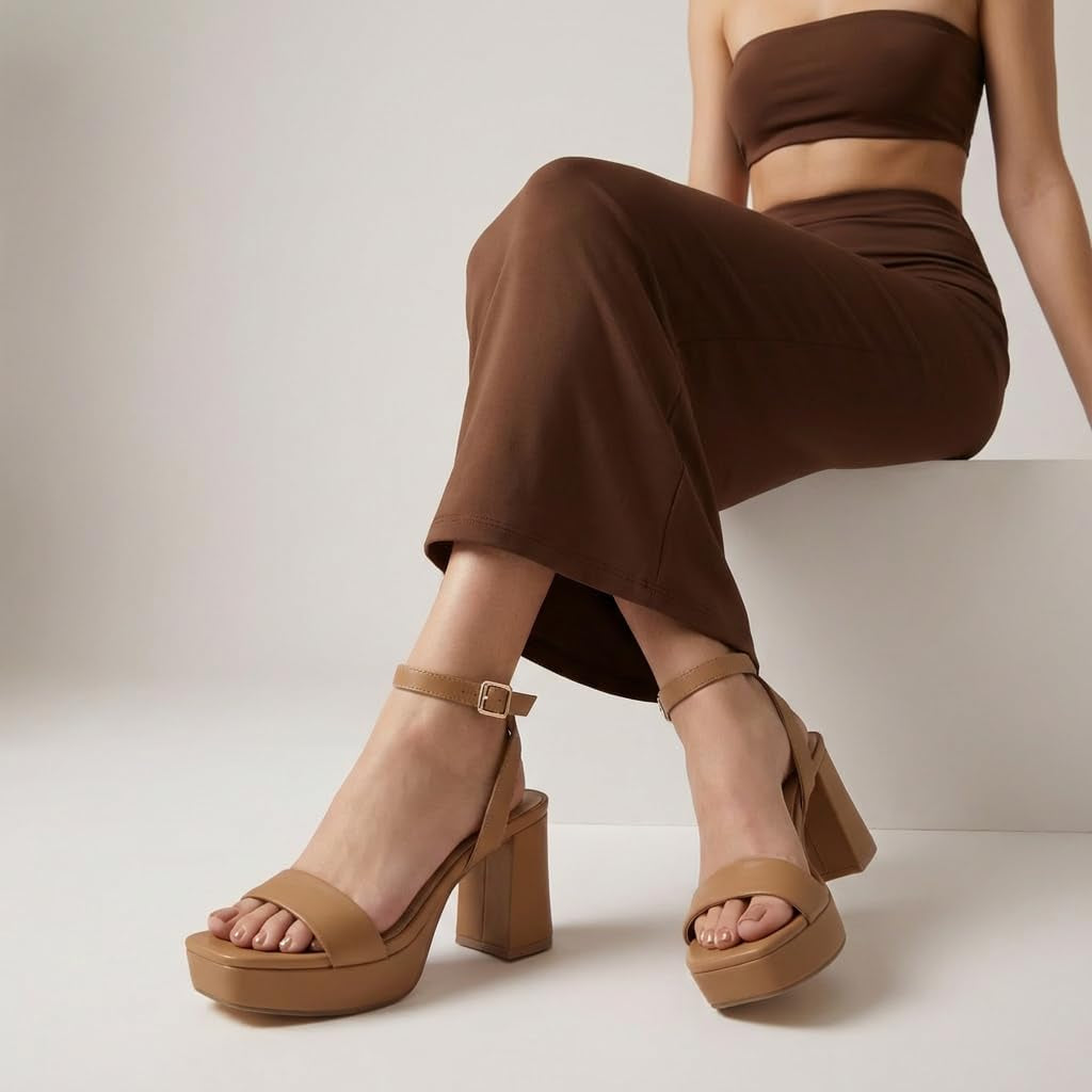 Women'S Cherry Platform Dress Sandal +Memory Foam and Wide Widths Available