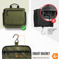 Hanging Travel Toiletry Bag, 18 Compartments - Forest Green