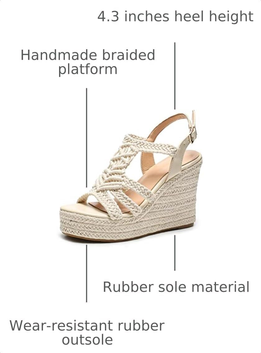 Espadrille Wedge Sandals for Women Platforms & Wedges