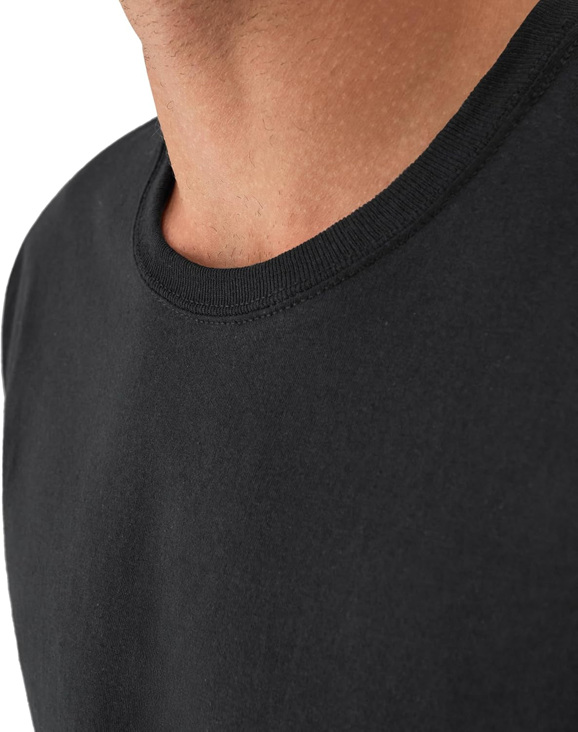 Men'S Undershirt Packs, Stay-Tucked Soft Cotton Undershirts, Best Undershirts for Men, White/Black/Asstd Multipacks