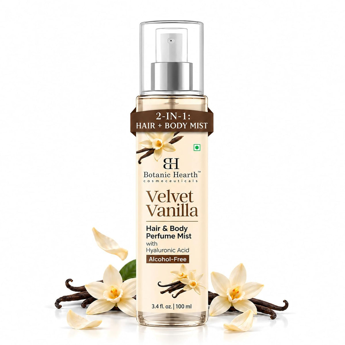 Vanilla Hair Perfume for Women & Body Mist - 3.4 Fl Oz