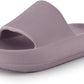 Feather EVA Slides for Women – Comfortable Slip on Womens Slippers, Indoor Outdoor Shower Shoes, Beach Essential Cloud Slides