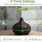 400Ml Aromatherapy Essential Oil Diffuser 10 Oils Gift Set, Dark