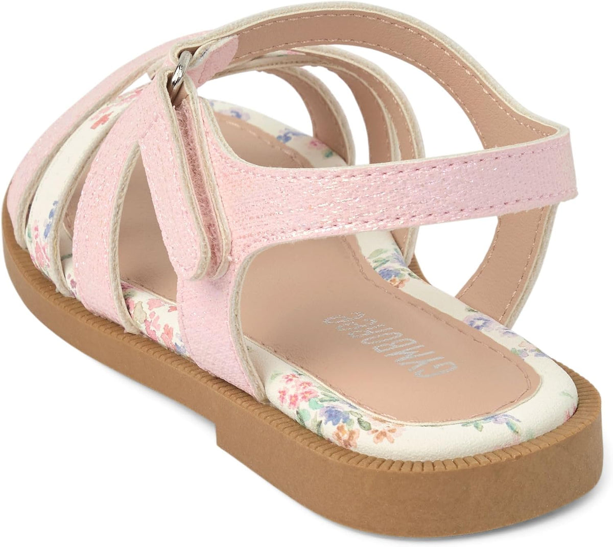 Girls' Toddler Flat Sandal with Adjustable Ankle Strap