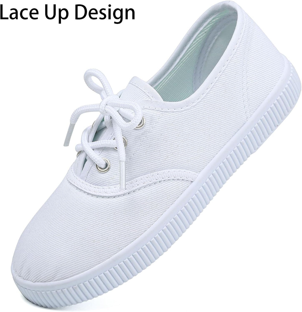 Boy'S Girl'S Kids White Canvas Shoes(Toddler/Little Kids/Big Kids)