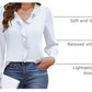 Womens Dressy Casual Blouse Business Long Sleeve Tops