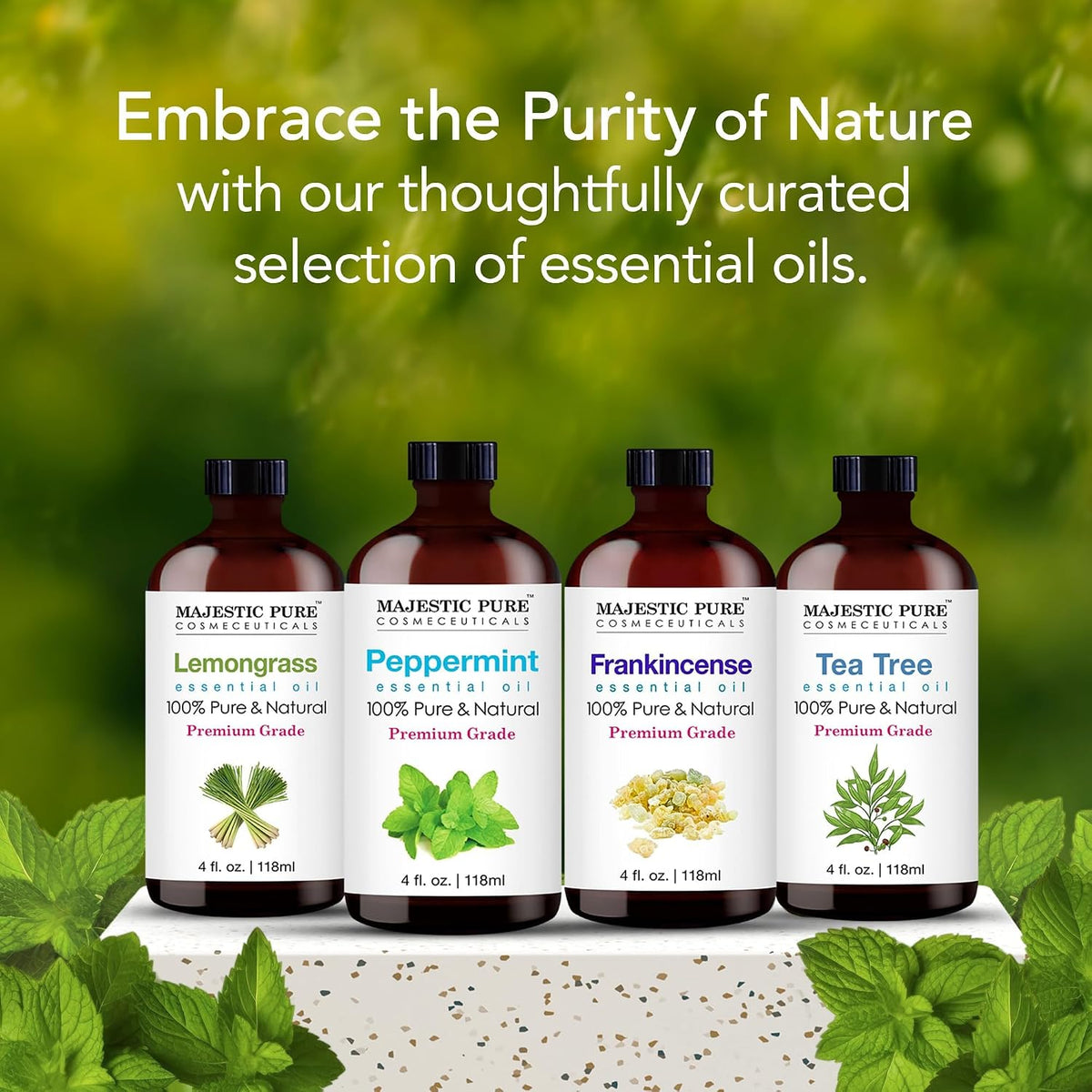 Peppermint Essential Oil for Diffuser - 4 Fl Oz