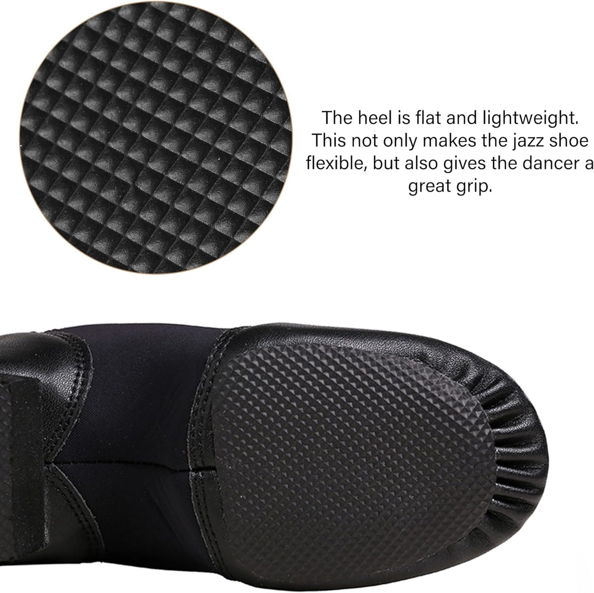 Jazz Shoes for Girls Leather Unisex Slip-On Dance