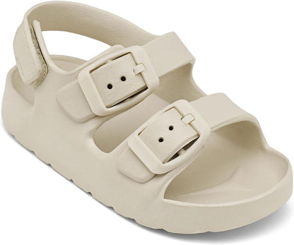 Toddler Boys Girls Double Buckle Sandals Children'S Adjustable Back Strap Water Sandal