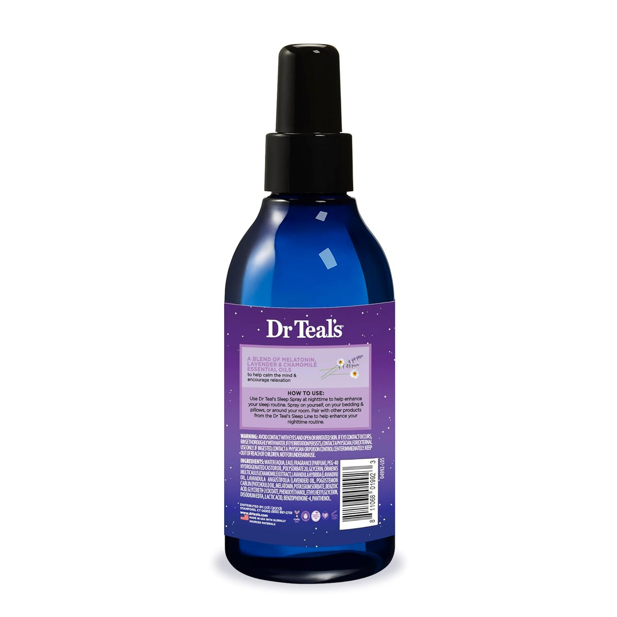 Calm Blend Spray with Melatonin, Lavender & Chamomile Essential Oils, 6 Fl Oz (Pack of 3)