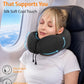 Airplane Travel Neck Pillow for Sleeping, 3D-Eye Mask & Earplugs Kit