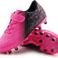 Kids Firm Ground Soccer Cleats Boys Girls Athletic Outdoor Football Shoes