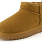 Hip-3 Genuine Suede Leather Ankle Boots for Women – Pull on Cozy Faux Fur Boots Womens Shoes with Comfortable Memory Foam