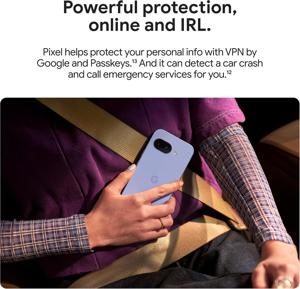 Google Pixel 9A with Gemini - Unlocked Android Smartphone with Incredible Camera and AI Photo Editing, All-Day Battery, and Powerful Security - Iris - 128 GB